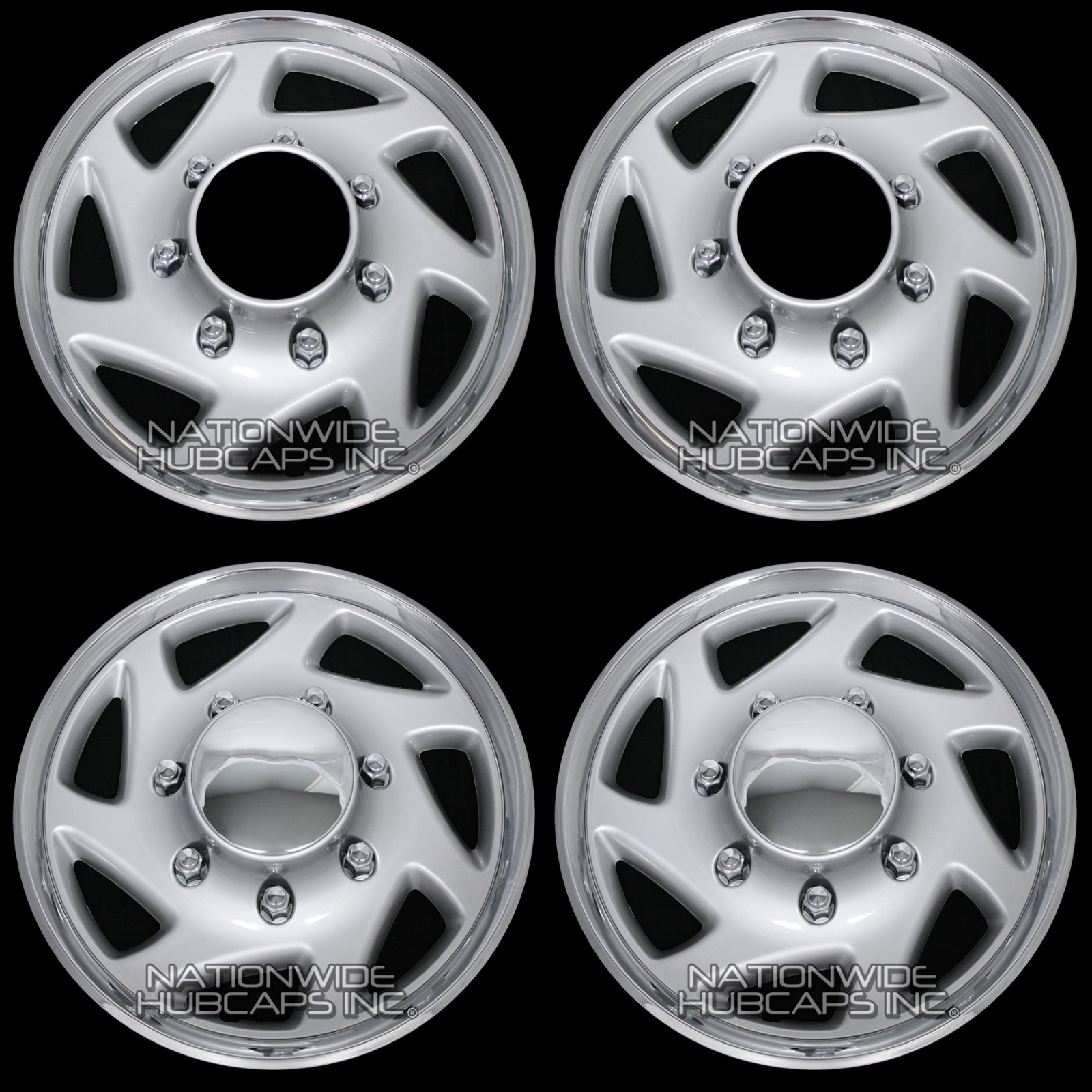 New Set of 4 FORD 4×4 Truck Van 16″ 8 Lug Full Covers Rim Hub Caps 4 Steel Wheel