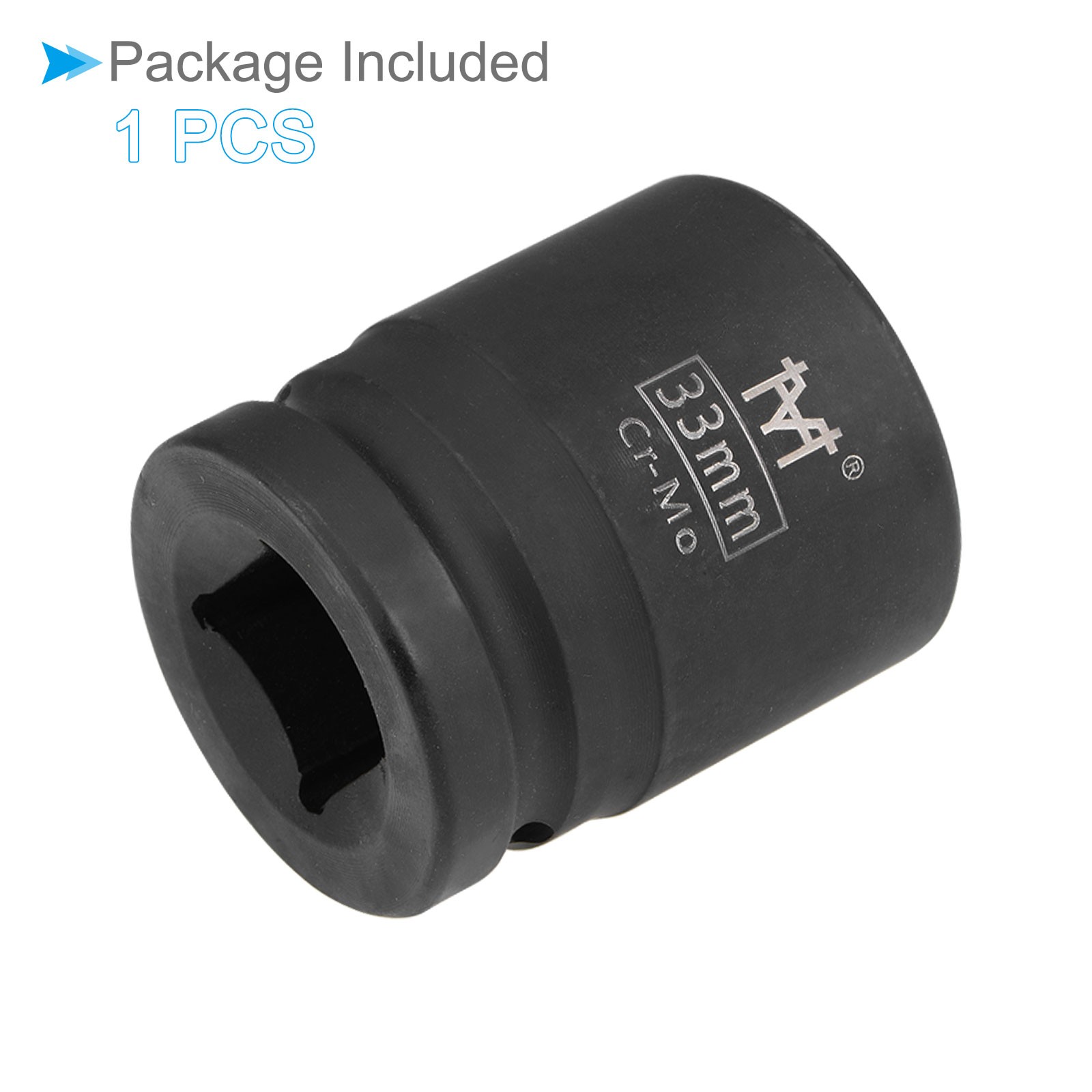 6-Point Shallow Impact Socket 3/4-Inch Drive 33mm Socket Cr-Mo Nut Axle