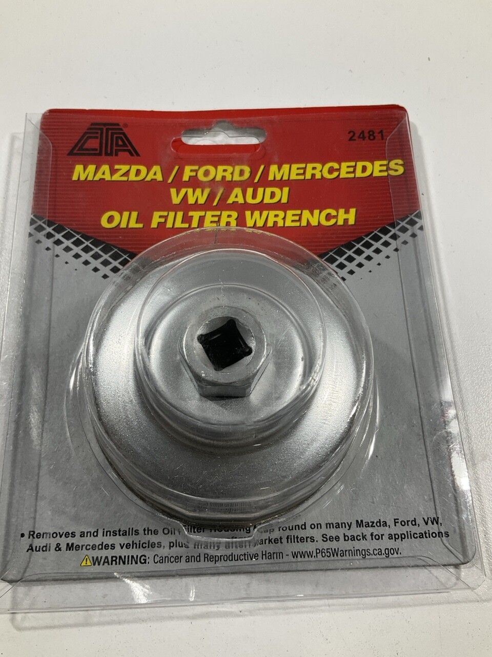 CTA 2481 Engine Oil Filter Cap Socket – 76mm X 14 Flute