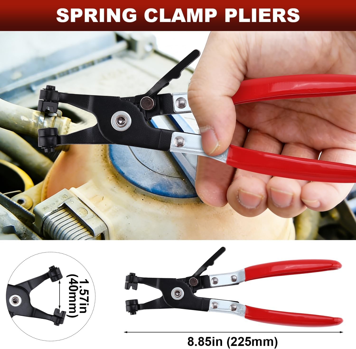 8Pcs Fuel Line Pliers Electrical Disconnect Tool Fuel Clamp Removal Pliers