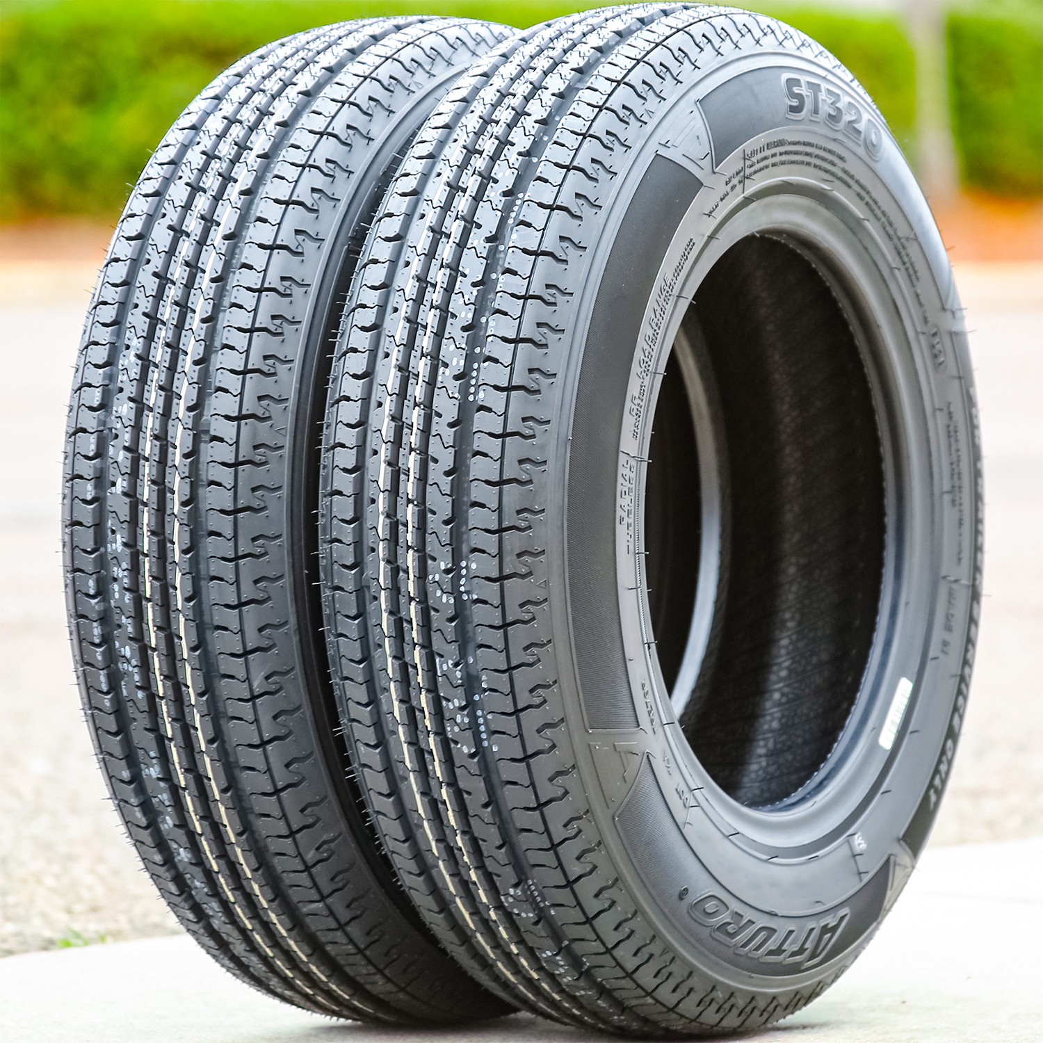2 Tires ST 185/80R13 99/95M Load D 8 Ply Atturo ST320 Steel Belted Trailer