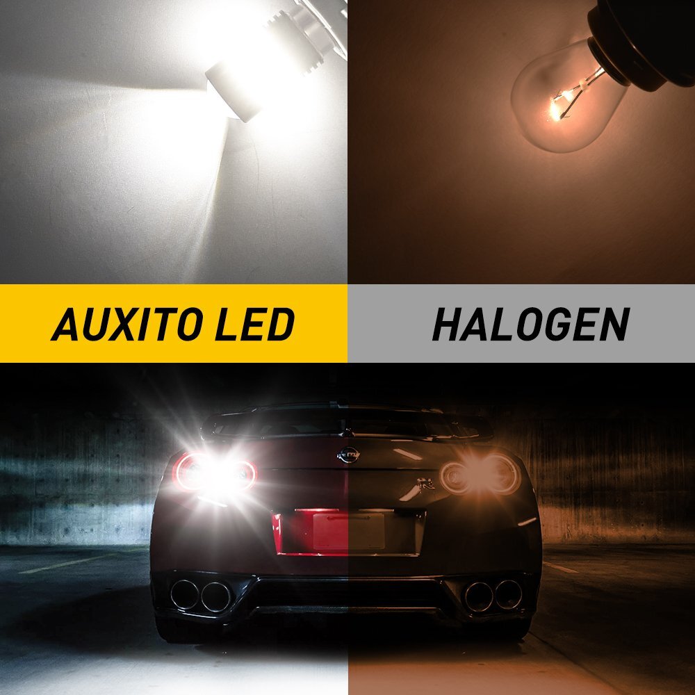 AUXITO Super Bright LED 1156 Bulb 2PC 6000K 7506 Reverse Backup Light White D
