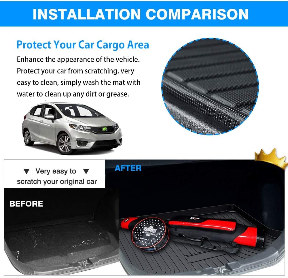 for 2021-2026 Toyota Sienna TPO Trunk Mat Cargo Liner Floor Tray