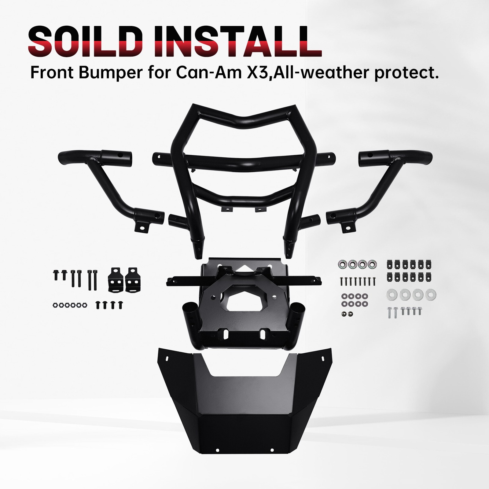 Front Pre-Runner Bumper Brush Guard for Can-Am Maverick X3 & X3 Max 2017-2023
