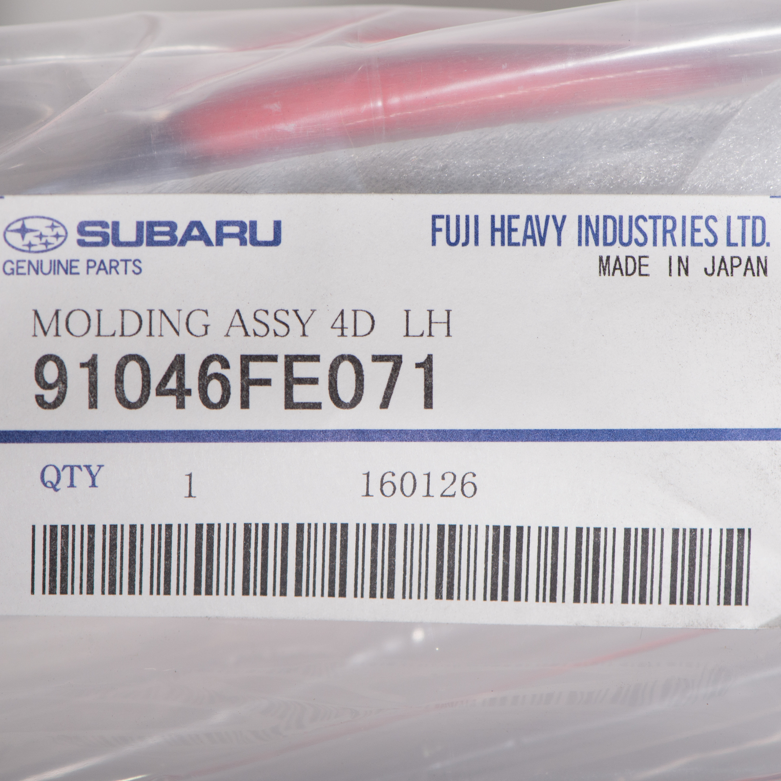 OEM 2002-2007 Subaru Impreza SEDAN Left Roof Trim Molding WRX STI NEW 91046FE071