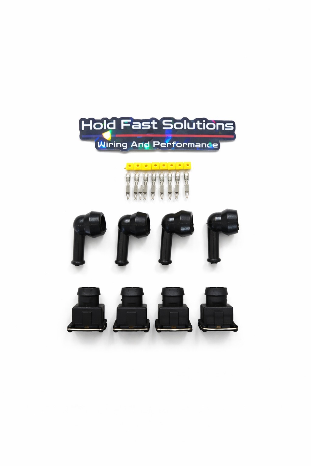 4 EV1 Injector Connectors With Terminals, Boots And Seals