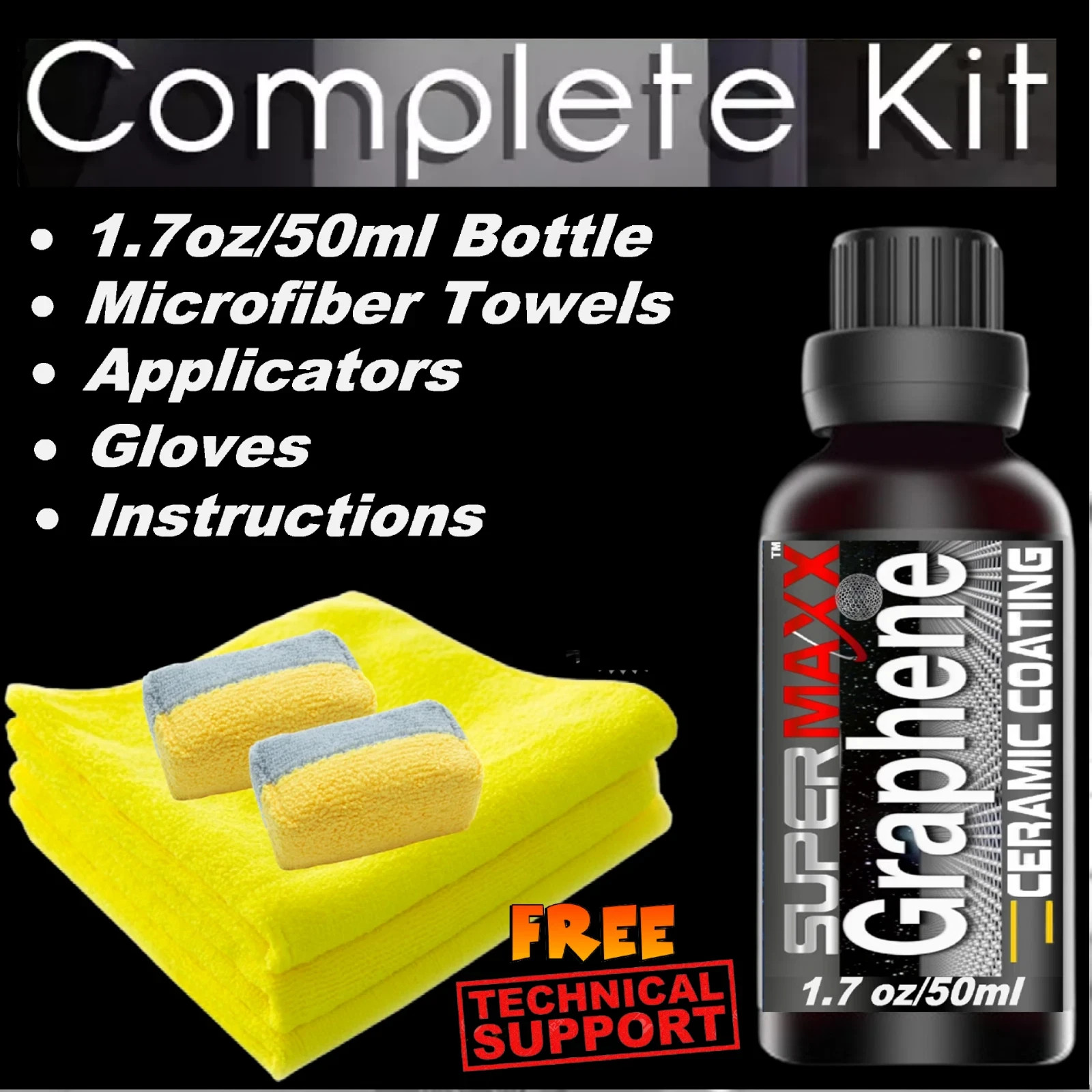 CERAMIC CAR COATING PROFESSIONAL GRADE GRAPHENE POLYSILAZANE PAINT SEALANT GLOSS
