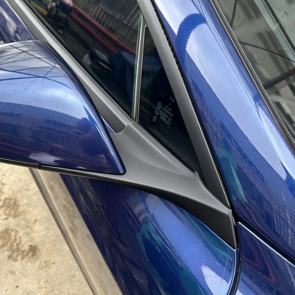 Matte Black Chrome Delete Window Trims For Tesla Model S 2014-2020
