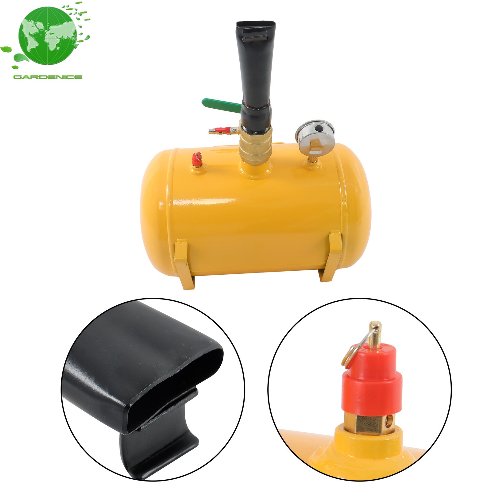 5 Gallon Heavy Duty Air Tire Bead Seater Blaster Seating Tool 145 psi Yellow