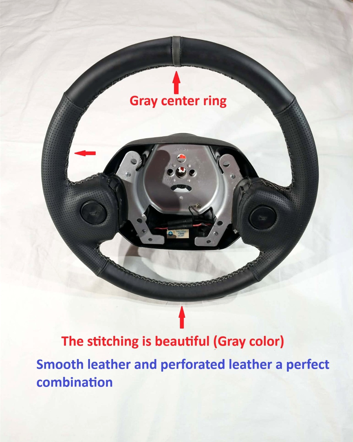 94 95 96 97 Dodge Ram Steering Wheel BLACK New Leather Customized Upgrade OEM