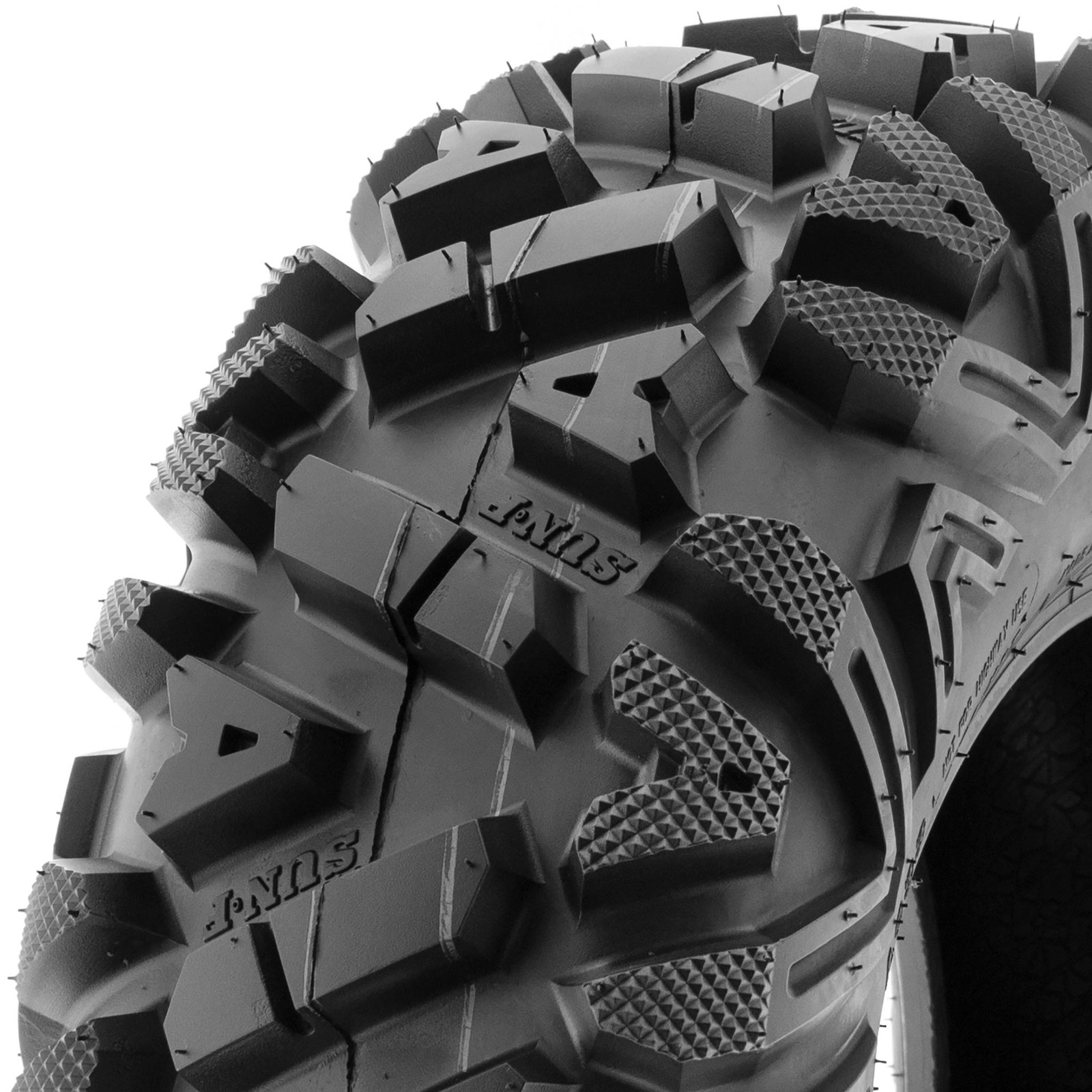 SunF 26″ 26×8-12 & 26×10-12 Replacement ATV UTV SxS 6 Ply Tires A033 |Set of 4