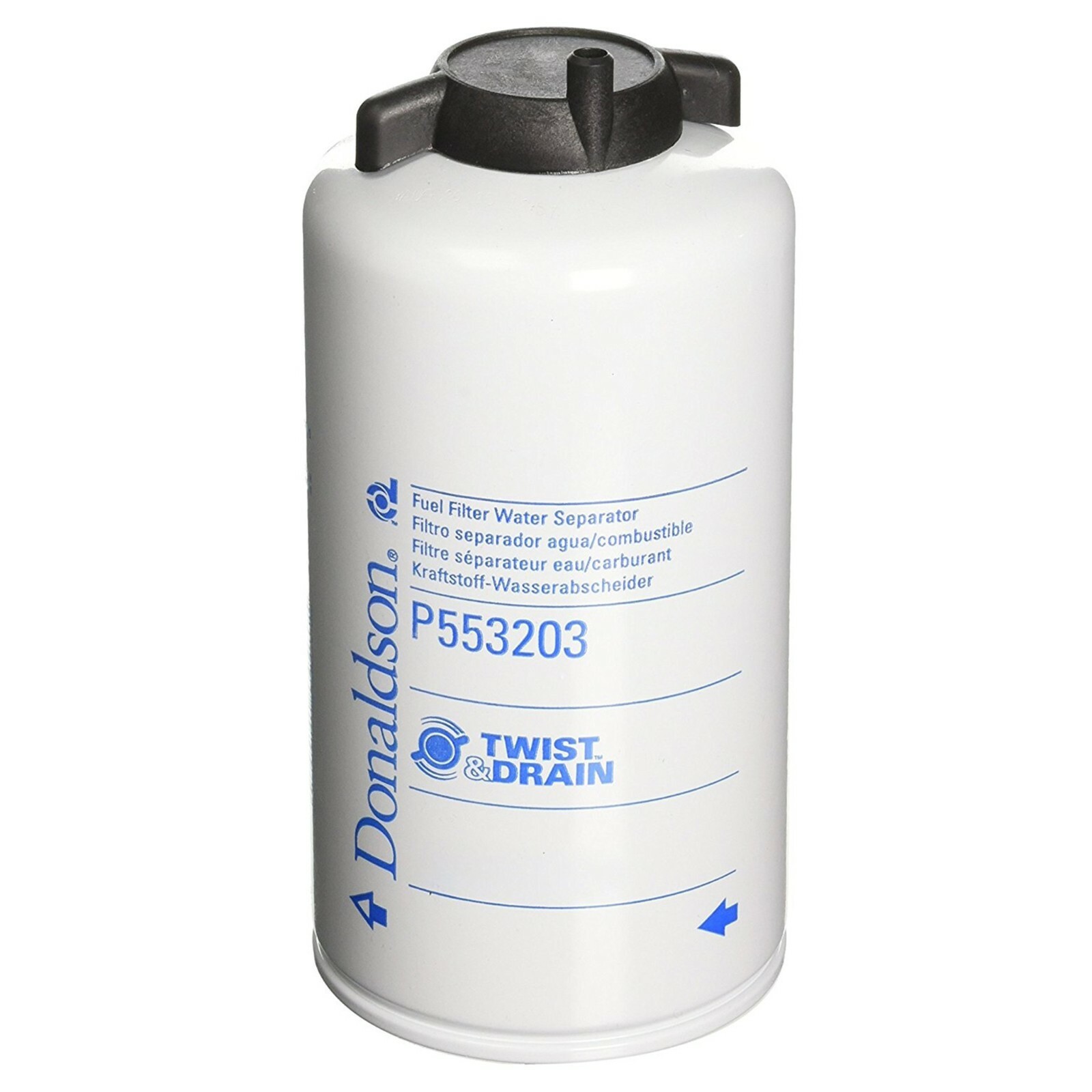 P553203 Donaldson Fuel Filter, W/S Spin-On Twist&Drain (Pack of 3)