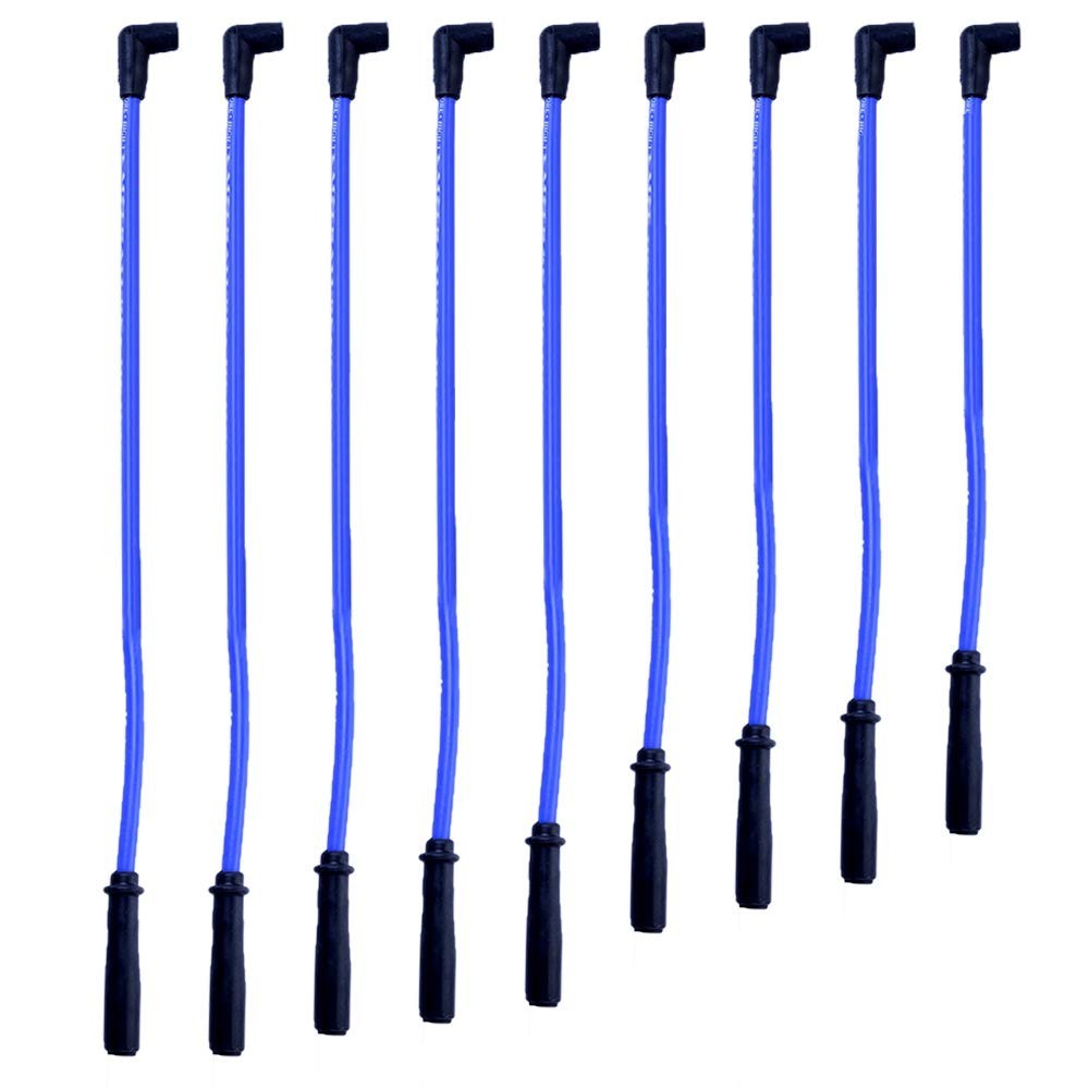 9 Pack 10.5mm Spark Plug Wire Set Electronic Ignition Cables Replacement for SBC