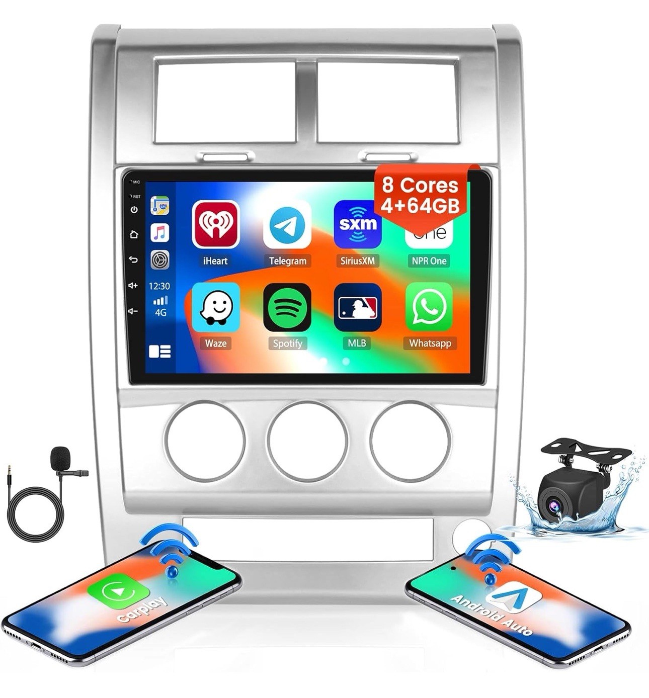 4GB 64GB Stereo for Jeep Liberty 008-2012 w/ Carplay 10.1 Screen Android 13 w Ca