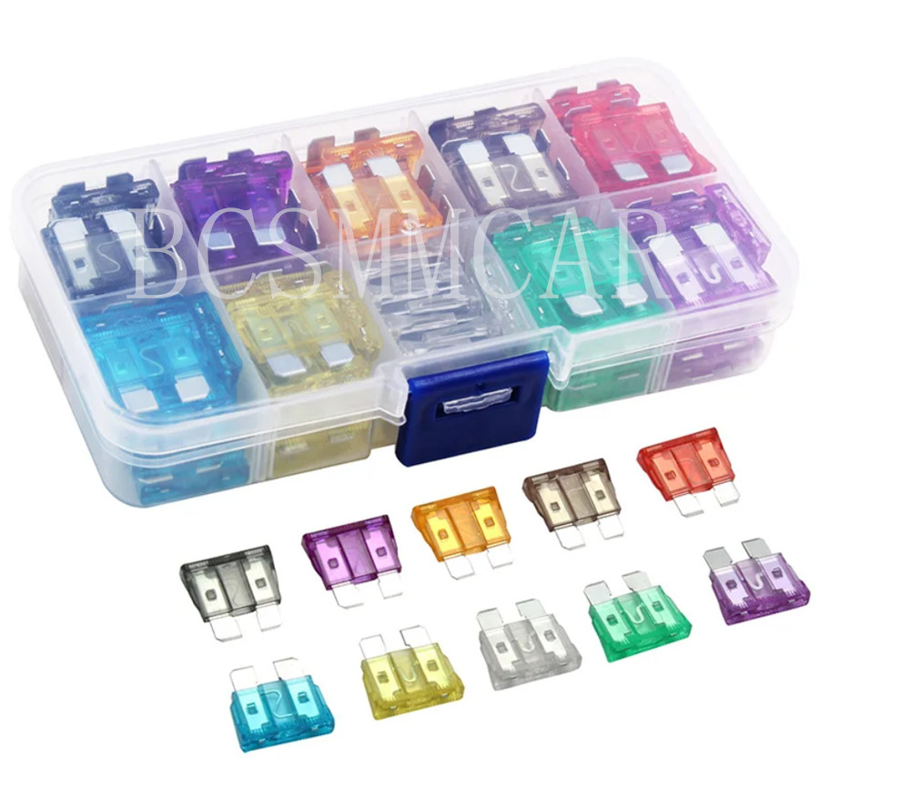 50Pcs Micro Blade Fuse 2A 3A 5A 7.5A 10A 15A 20A 25A 30A 35A Car Blade Type Fuse