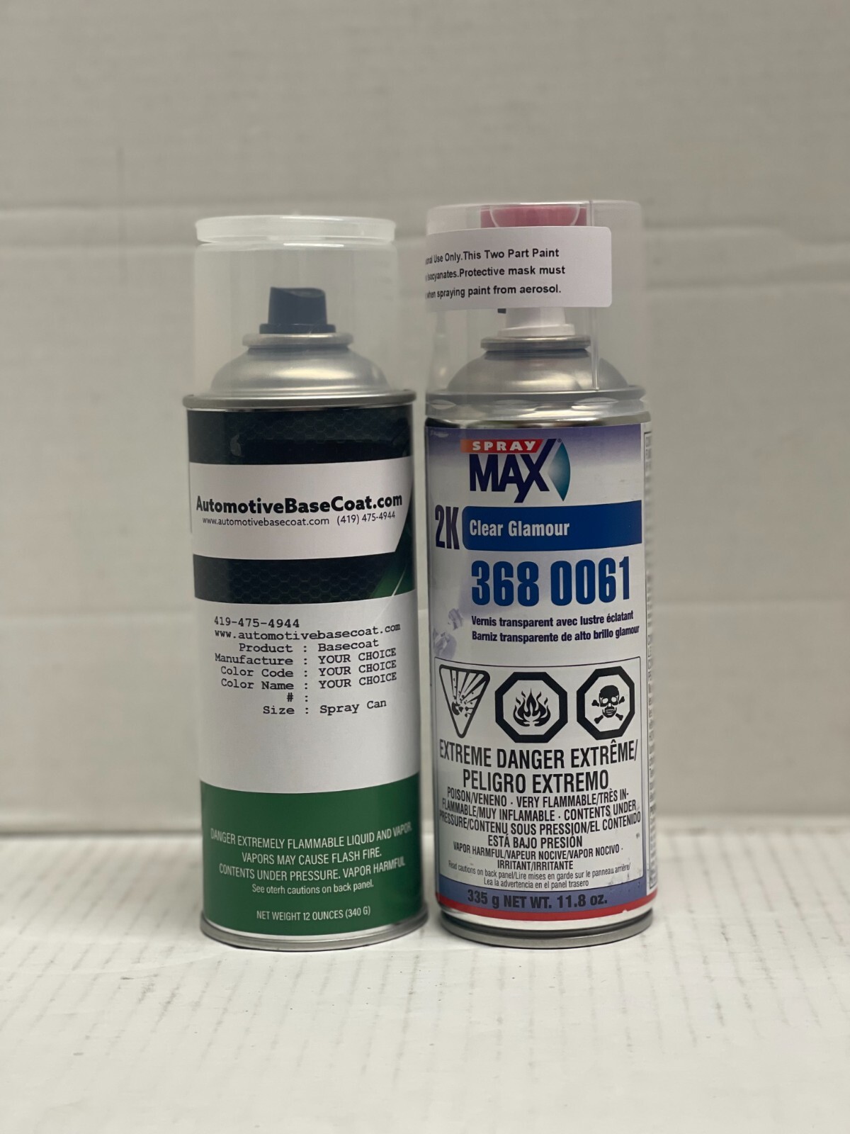 CHRYSLER/DODGE/JEEP SPRAY CAN TOUCH UP PAINT WITH CLEAR *PICK YOUR COLOR
