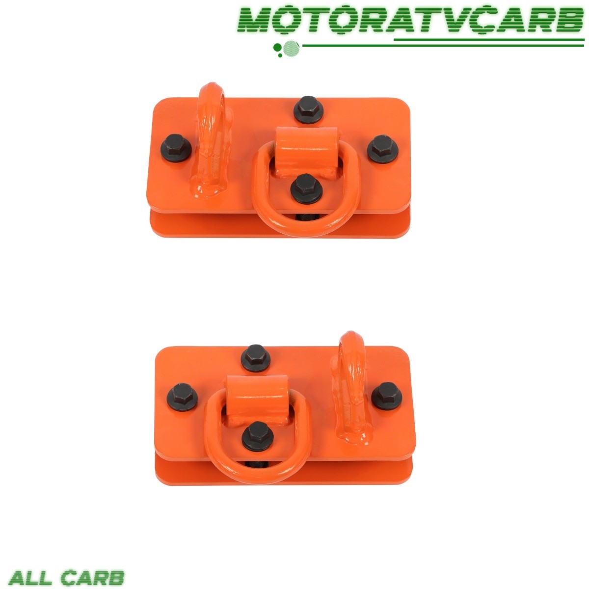 ALL-CARB Hooks with Tie Down Ring Grade 70 Forged Steel Bolt on Grab Hook 2 Pcs