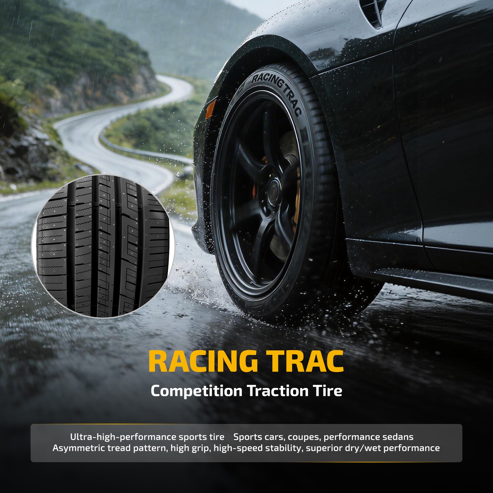 2x 215/50ZR17 95W Ultra High Performance Radial Tire 7.7mm Tread Depth 420AA BSW