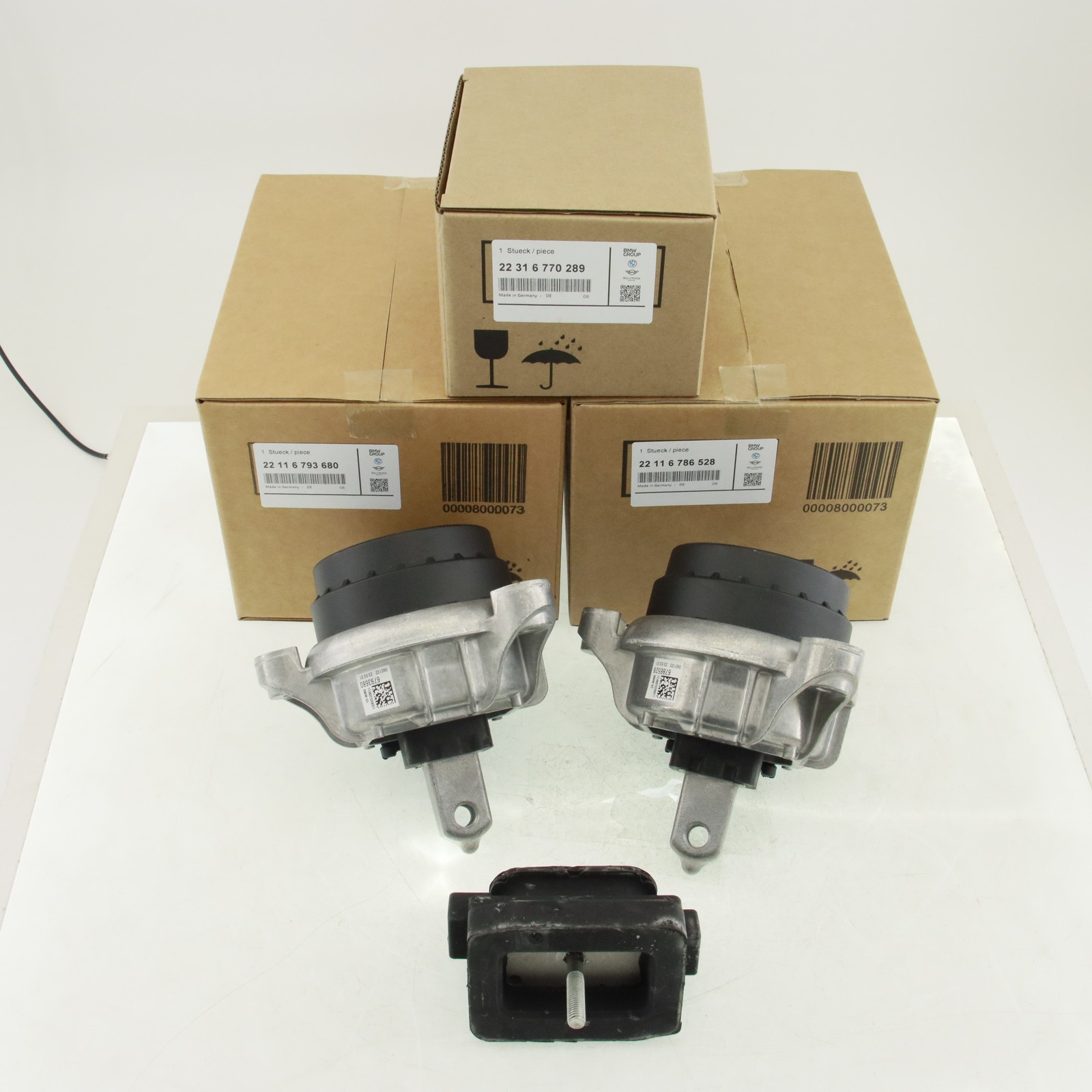 OEM Front Rear Left Right Motor Mount For 13-15 BMW 535i 640i 740i xDrive F01