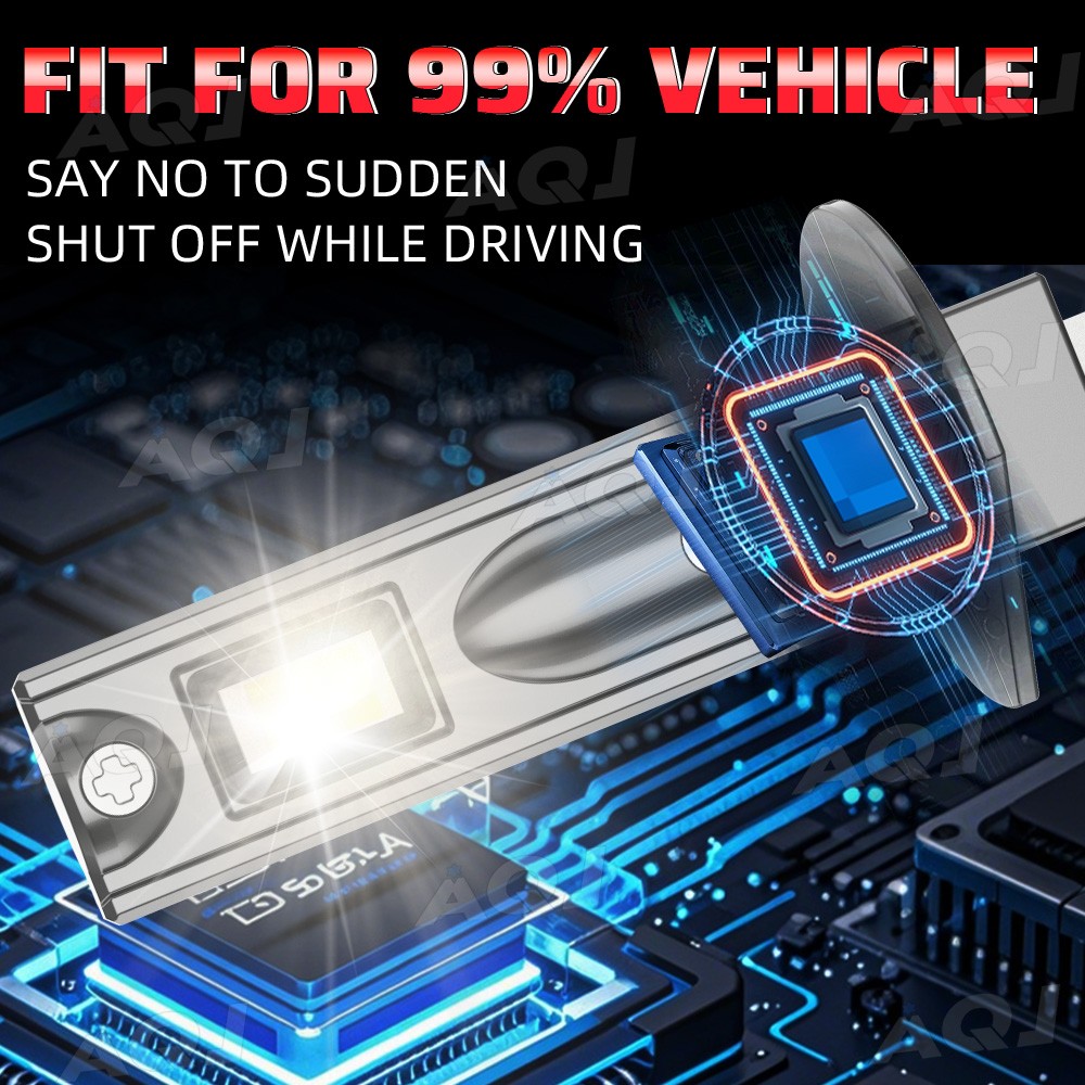 H1 H1 LED Headlight Super Bright Bulbs Kit 8000K White 330000LM High/Low Beam
