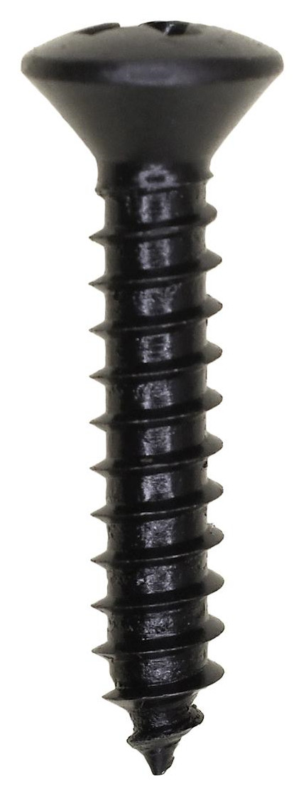 Tapping Screw #10 X 1″, Phillips Oval Head, Black Oxide Finish (Qty:100)