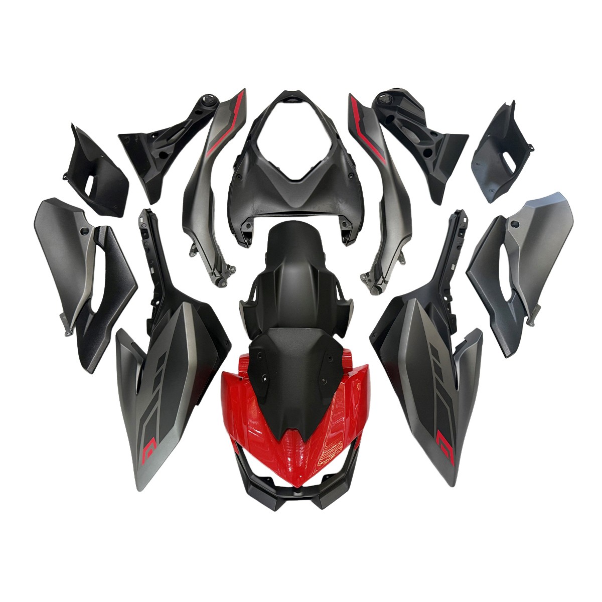 ABS Injection Fairings Kit for Kawasaki Z500 2024 2025 24 25 Bodywork Black Red