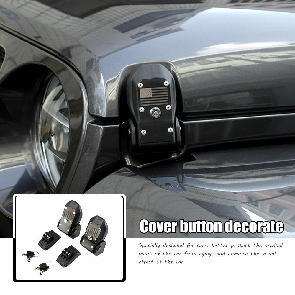 Locking Hood Latch Hood Catch W/Lock For 18+ Jeep Wrangler JL JT 18+ Accessoires