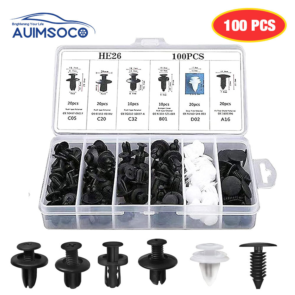 6 Sizes For Mazda Clip Push Pin Rivet Bumper Door Trim Panel Retainer Fastener