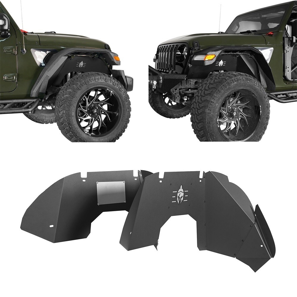 Pair Left & Right Front Inner Fender Liners for Jeep Gladiator JT 2020-2023