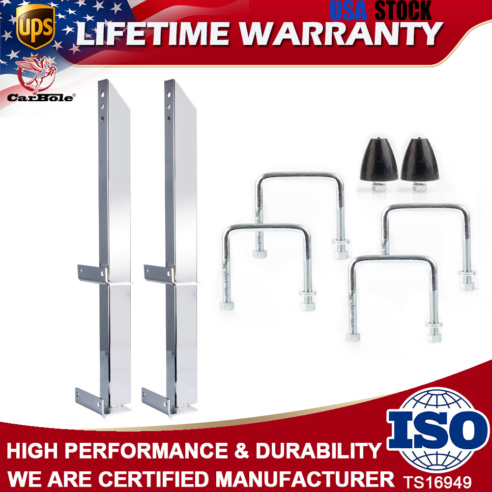 Universal Pair 20470 for Ford Chevy 28″ Traction Bars Chrome Plated Steel 5.7L