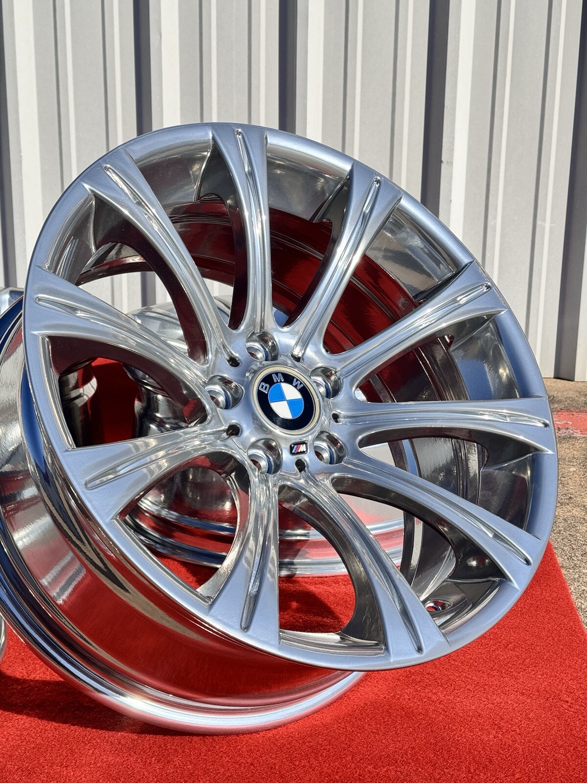 4x CHROME 19″ BMW M5 M6 E60 STYLE 166 OEM BBS WHEELS RIMS 525i 545i 550i 59545