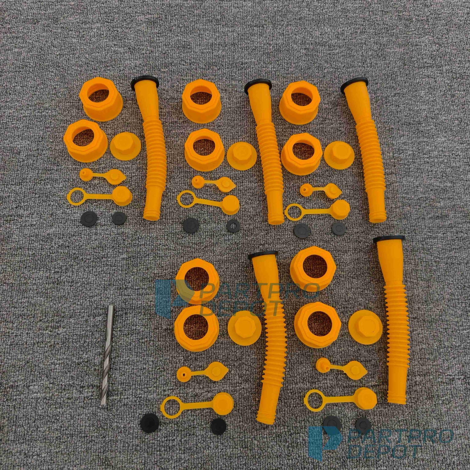 5x Gas Can Spout Nozzle Vent Kit Replacement For Plastic Gas Cans Old Style Caps