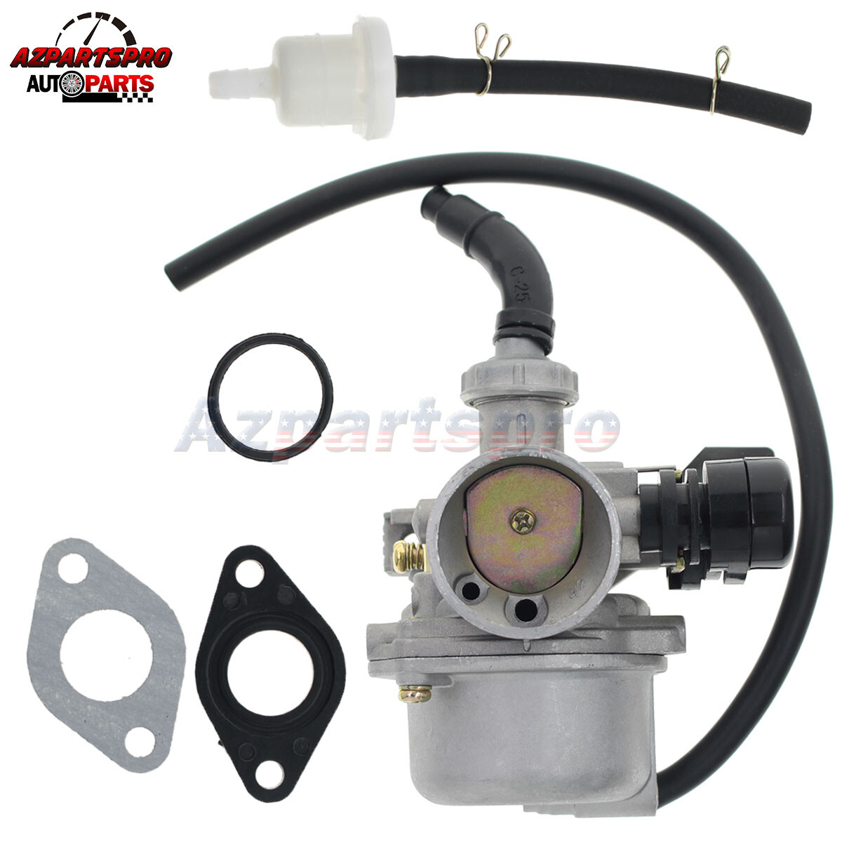 PZ19 Carburetor for 50cc 70cc 90cc 110cc 125cc ATV Dirt Bike Scooter 4 Wheeler