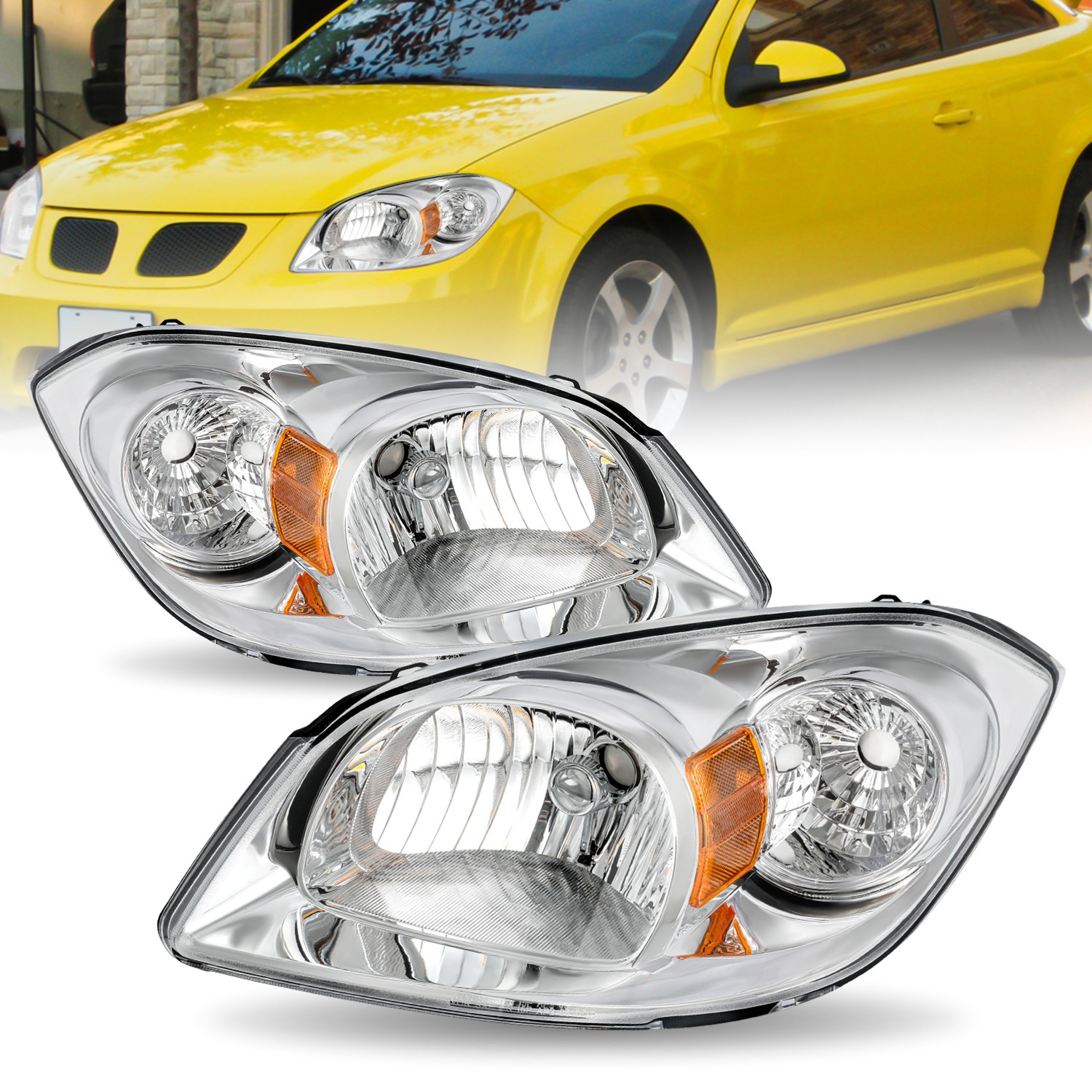 For 2005-2010 Chevy Cobalt 07-10 Pontiac G5 Headlights Headlamps Left & Right