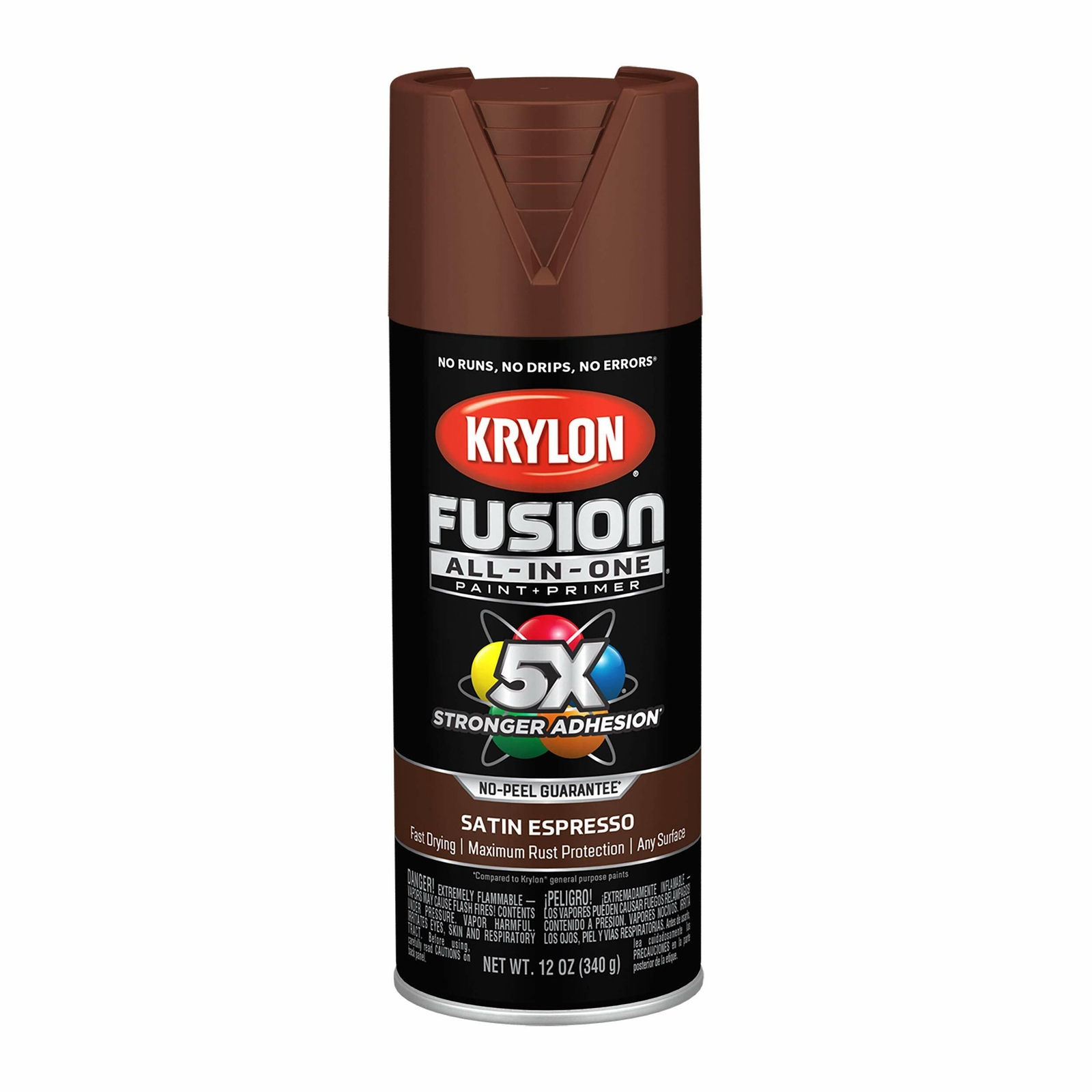 Krylon K02738007 Fusion All-In-One Spray Paintor Indoor/Outdoor Use, Satin Espre