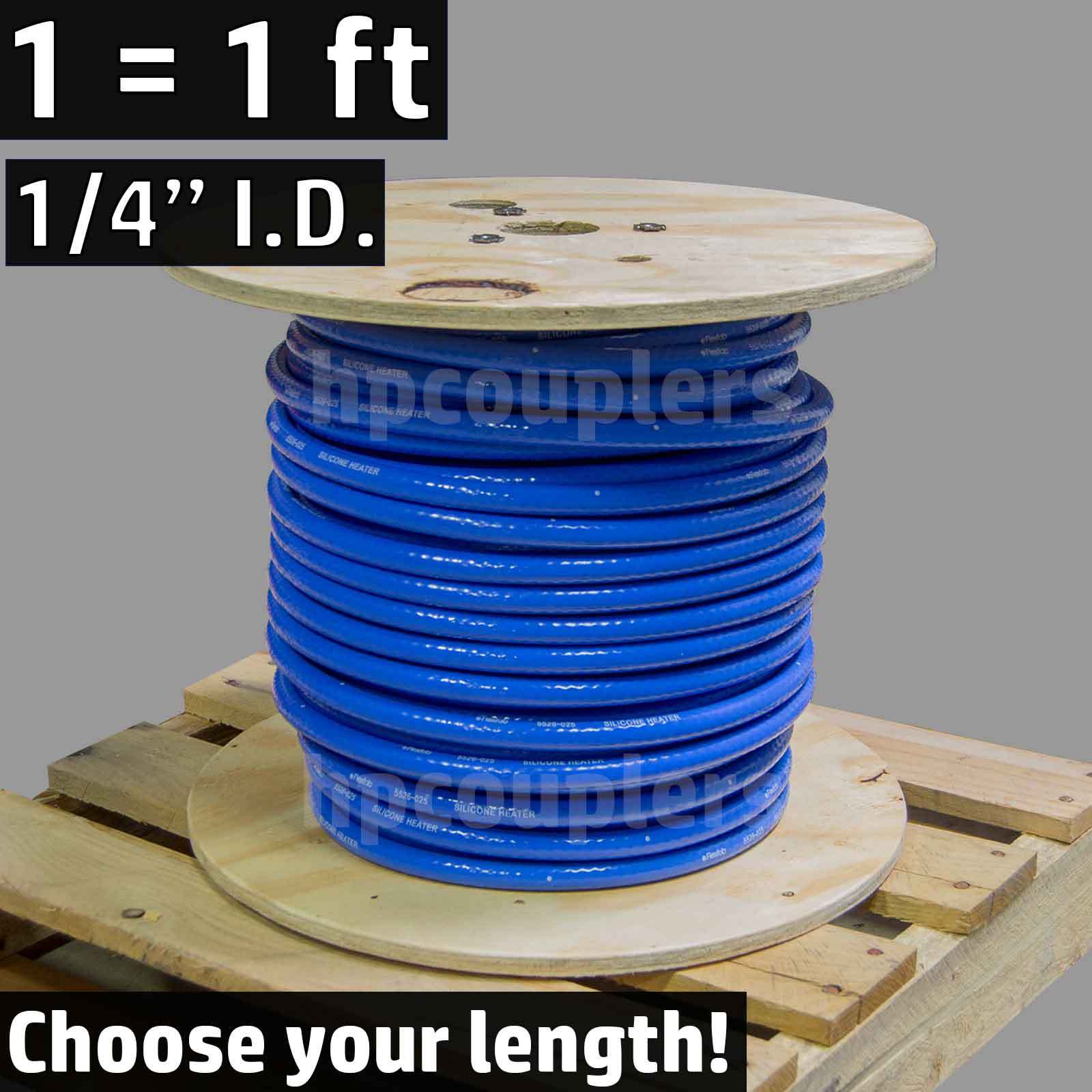 1/4″ ID FlexFab 5526 Blue Silicone Heater Hose 6mm 350F Radiator Coolant USA