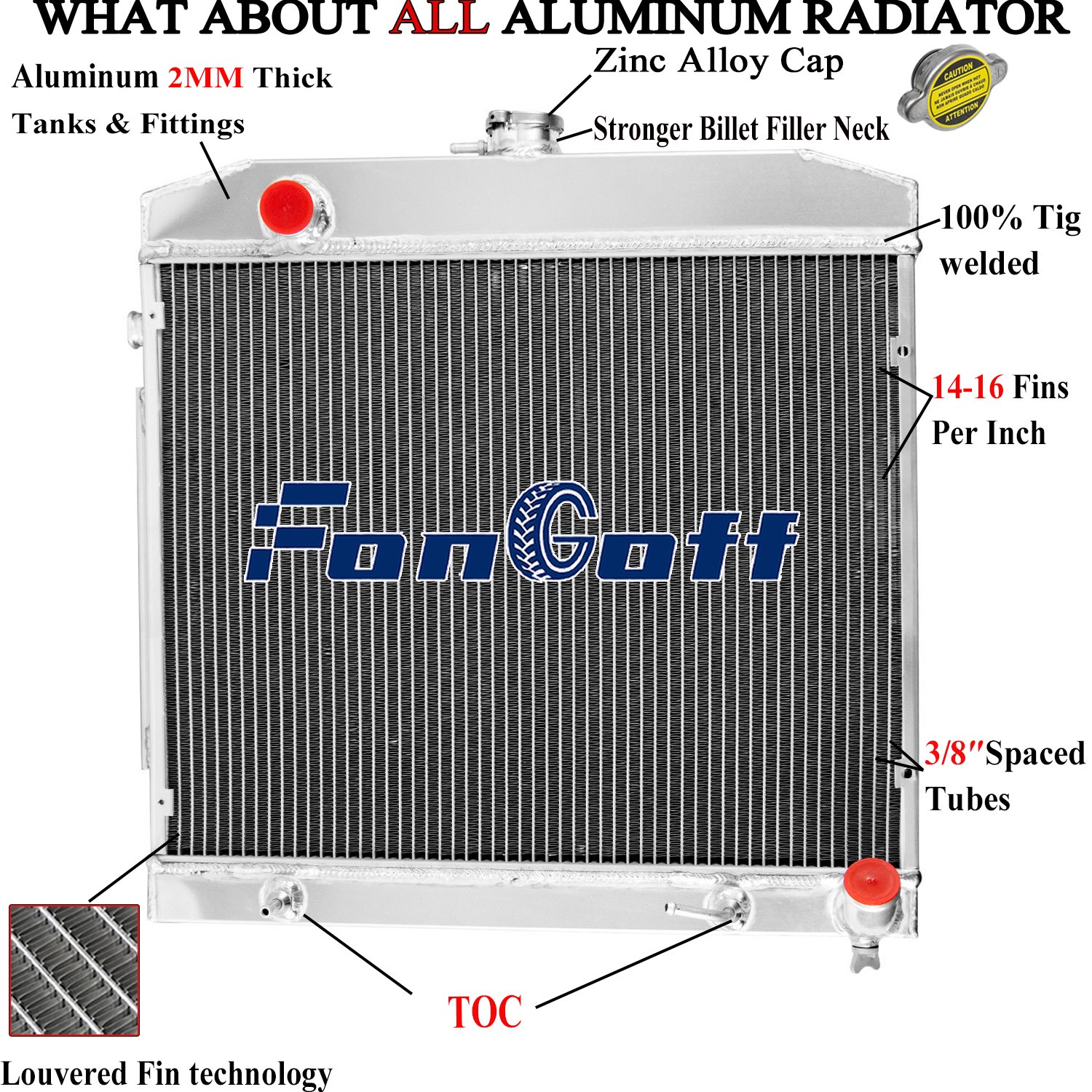 2Row Radiator For 1968-1973 Mercedes Benz Class W108 W109 280 SE SEL 300 SE SEL