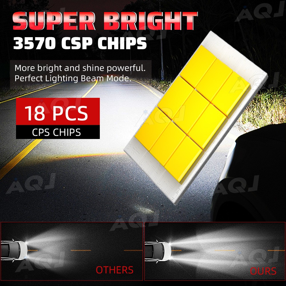 H1 H1 LED Headlight Super Bright Bulbs Kit 8000K White 330000LM High/Low Beam