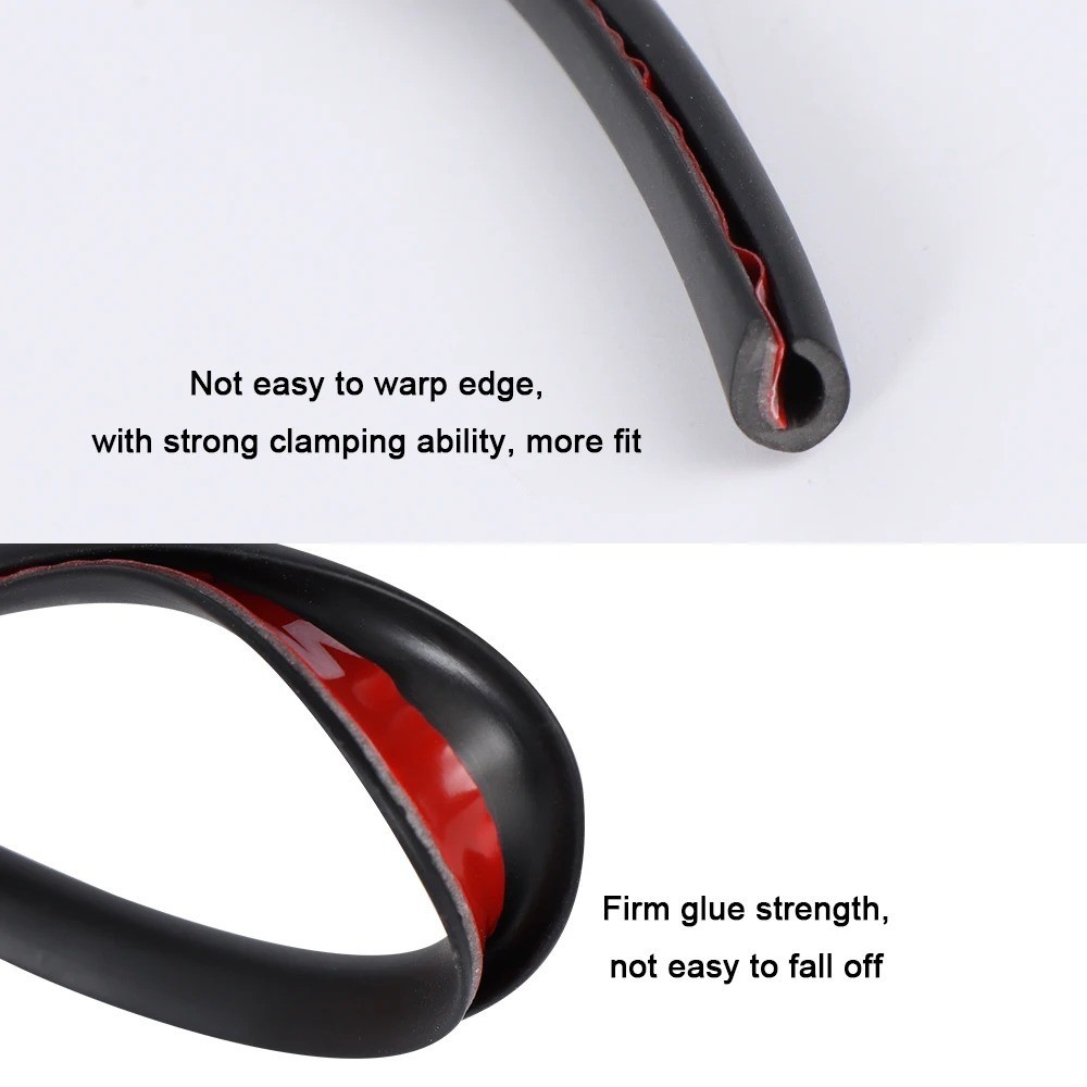 5M Car-Door Edge Guard Protector U-Type Rubber Trim Scratch Protection Moulding