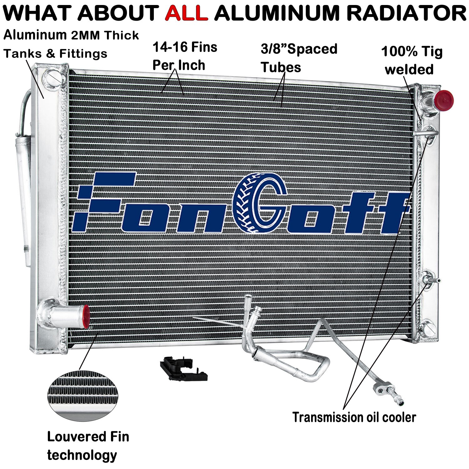 Radiator+Condenser Combo For 2010-20 Nissan 370Z 07-15 Infiniti Q60,G25 G35 G37