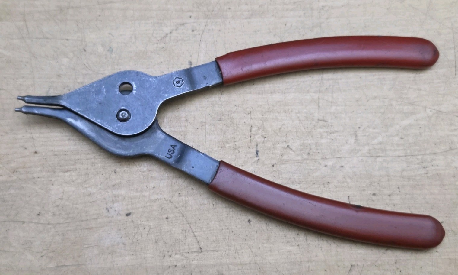 Blue Point PR34A – 8″ Long Straight Fixed Tip Convertible Snap Ring Pliers