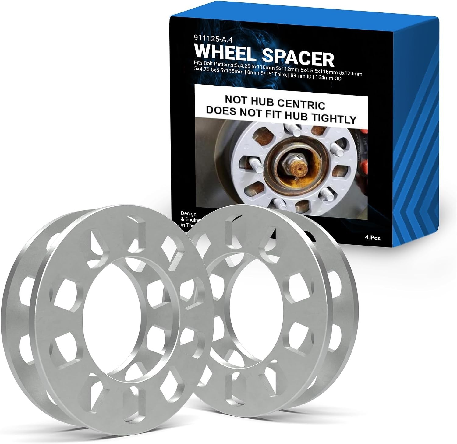 8mm 4 Piece Wheel Spacers – Ideal for Aggressive Stance & Performance Updates