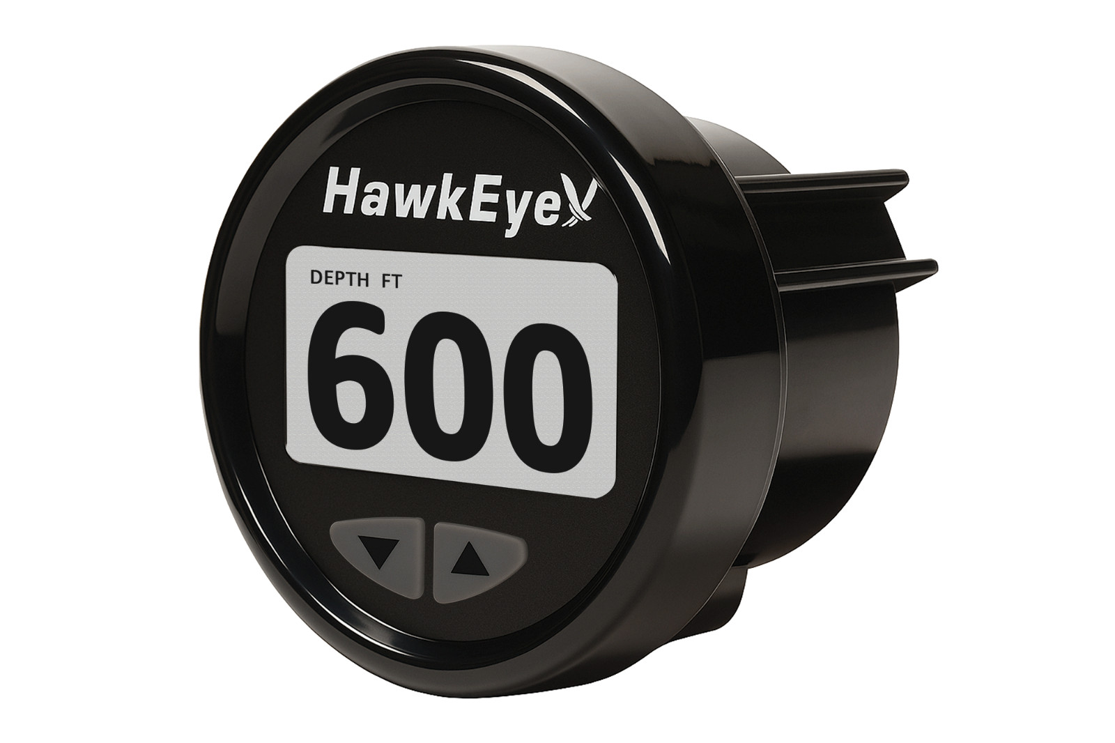 HawkEye DepthTrax Edge Full Color In-Dash Depth Finder Transom Mount Transducer
