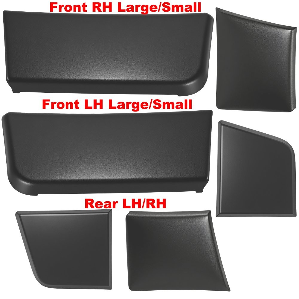 For 14-18 Ram ProMaster Driver Passenger Side Outer Door Trim Molding Cover