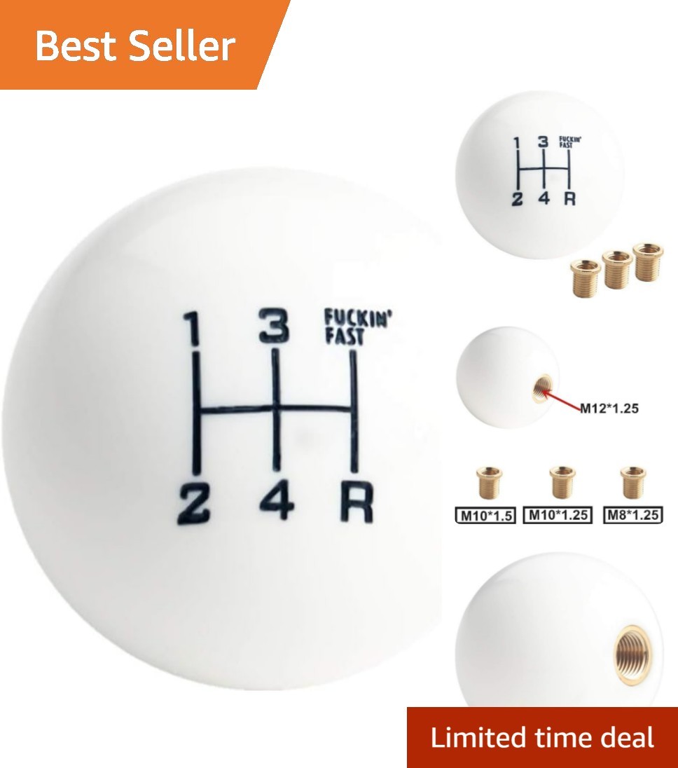 Fing Fast 5-Speed Shift Knob – Durable Acrylic with Elegant Powder Coated Finish
