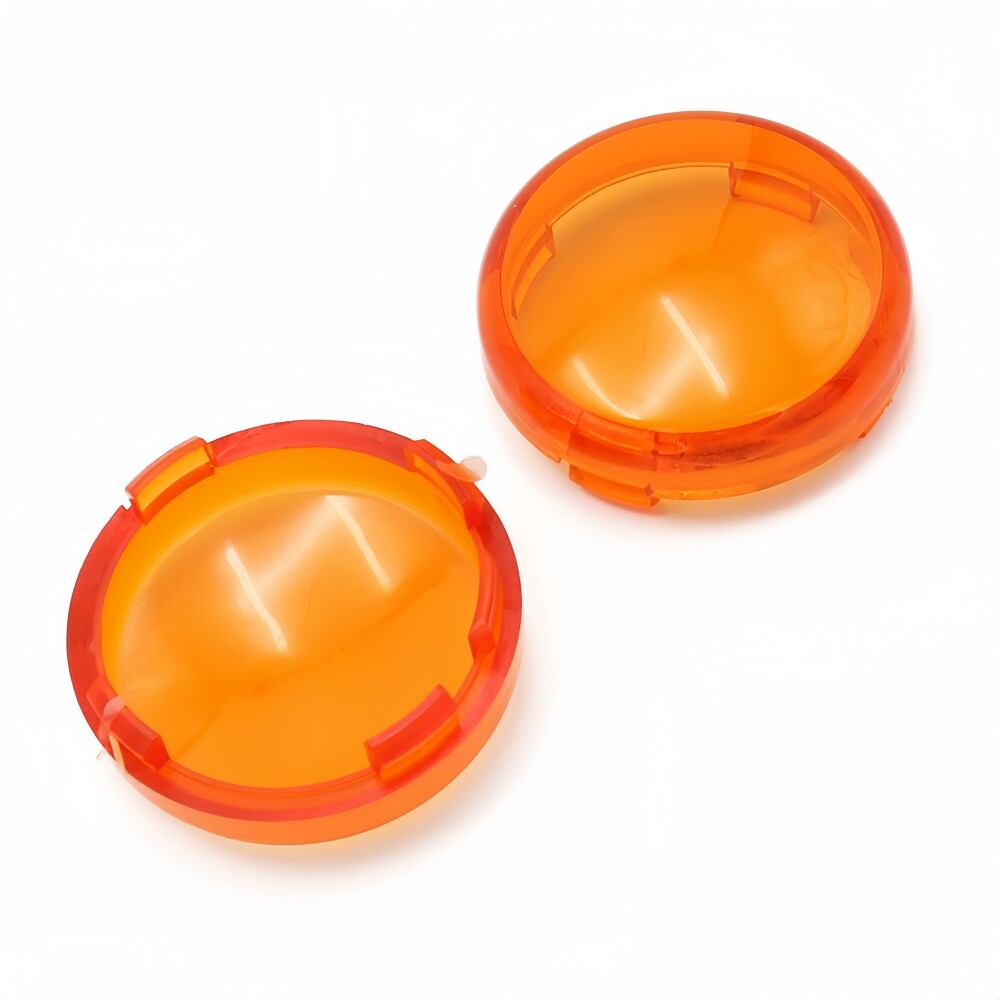 1 pair Turn Signal Light Amber Lens Cover Fit For Harley Sportster Dyna Softail