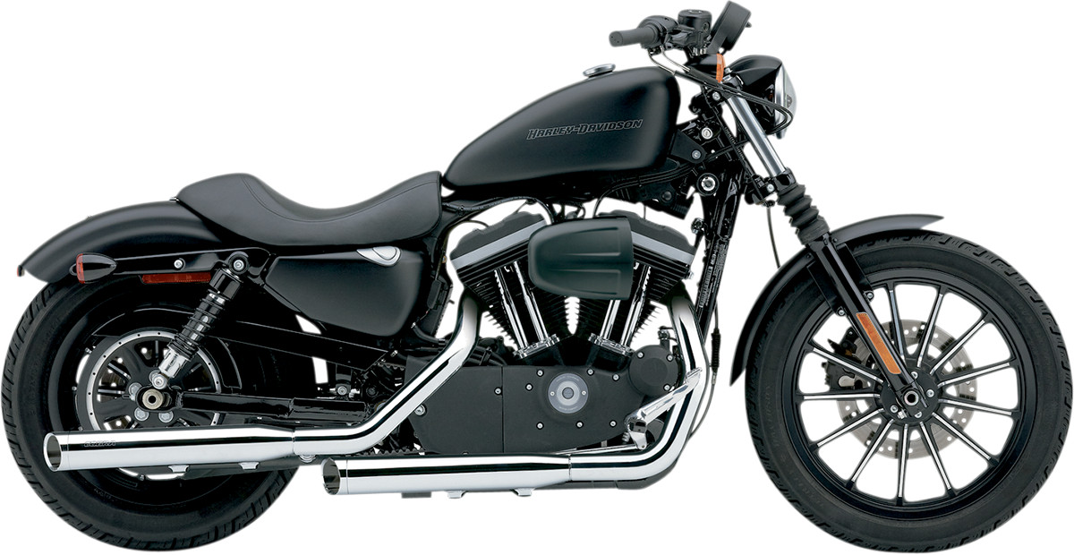 Cobra 3in Slashcut Slip-On Mufflers Chrome XL 2004-2013
