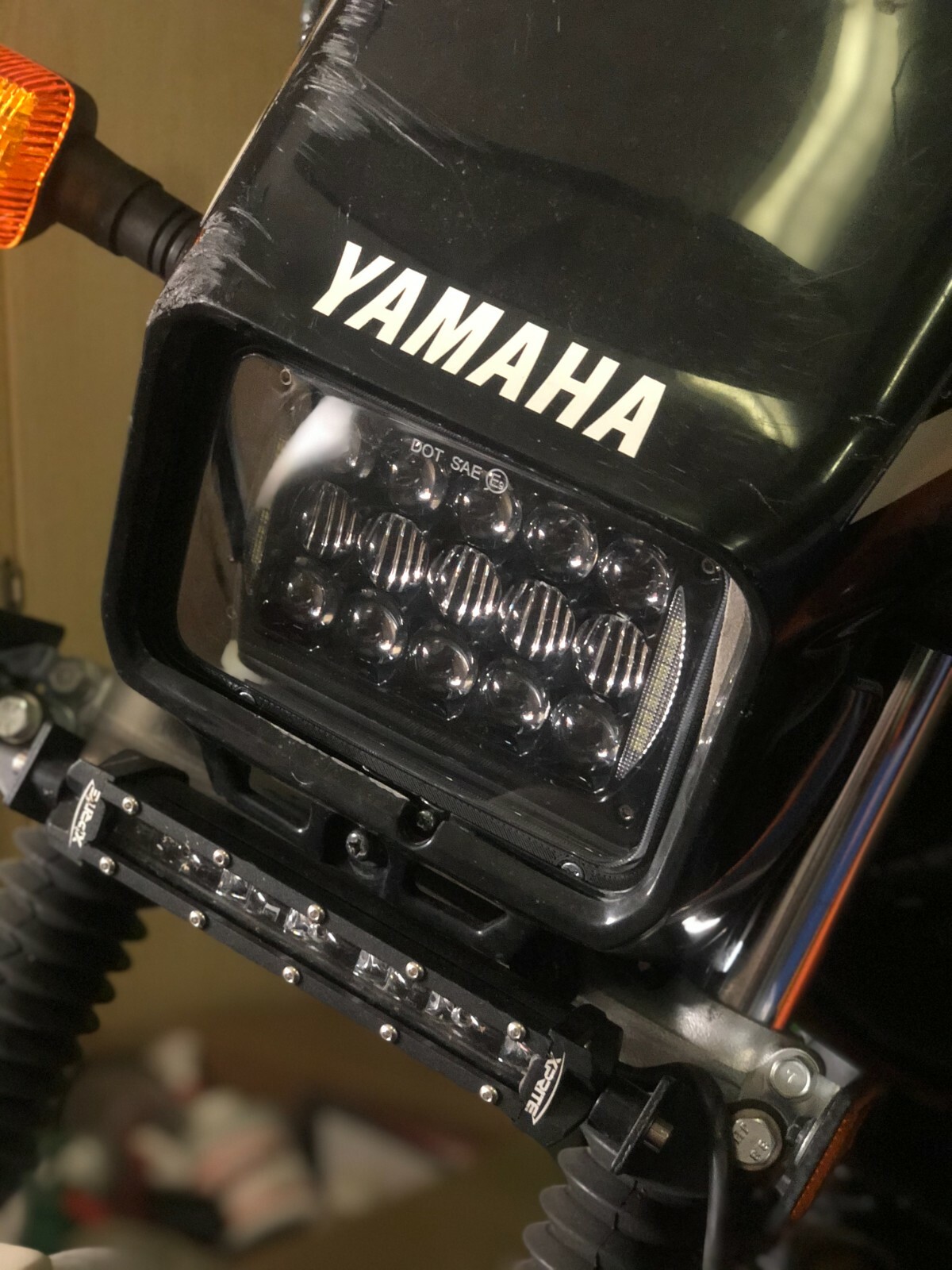4×6 Headlight Adaptor Bracket Kit for Yamaha TW200 (HEADLIGHT NOT INCLUDED)