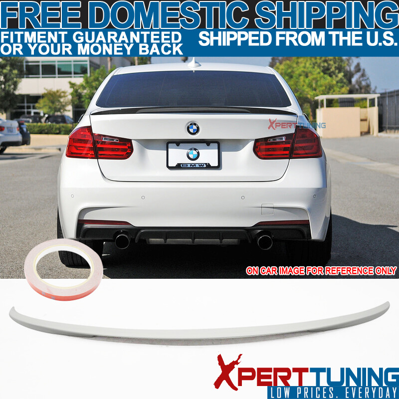 FIT For 12-18 BMW 3 Series F30 Trunk Spoiler Painted Alpine White III #300