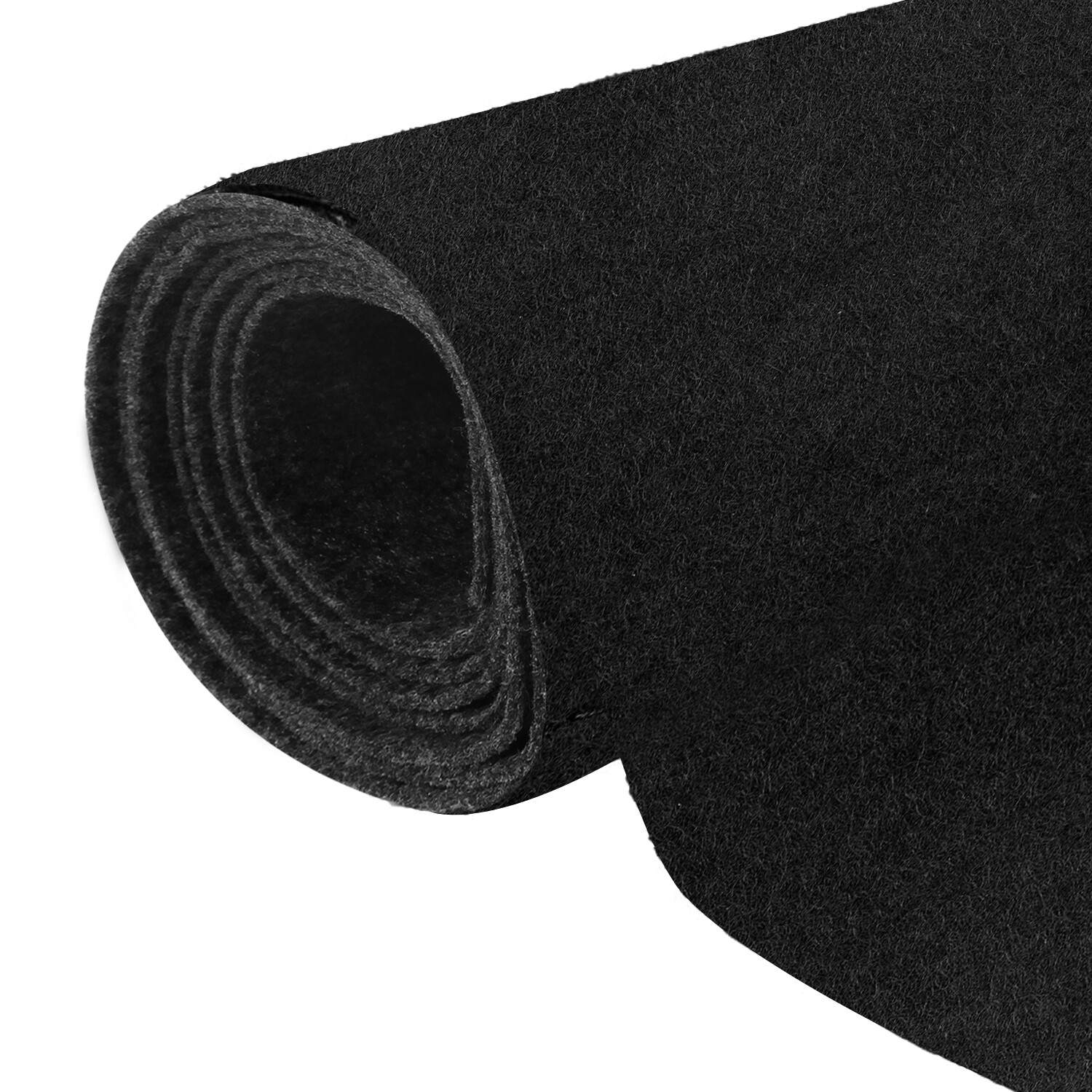 Auto Carpet NonWoven Felt Fabric Cover Truck Black Linen Fabric Interior 22sqft